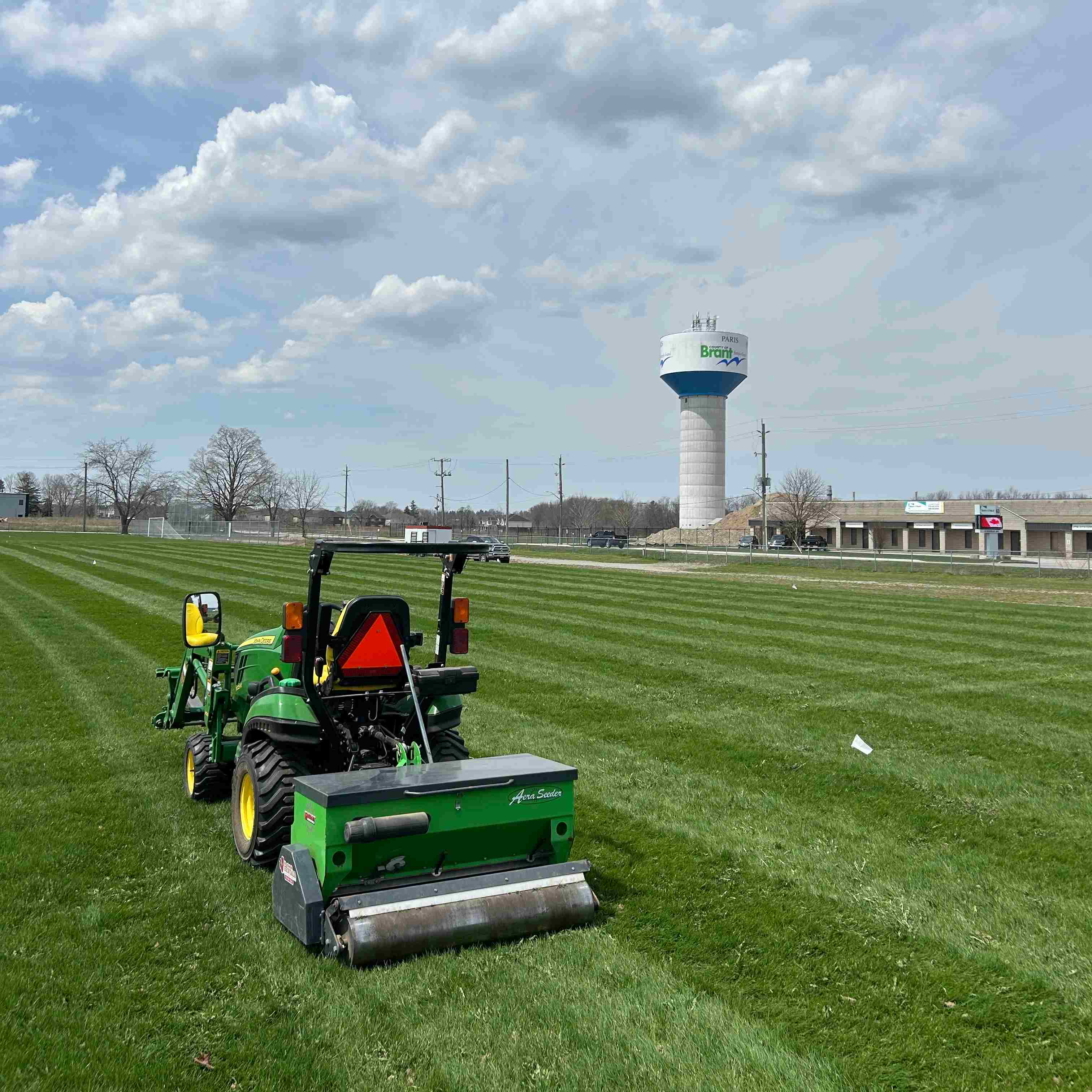 Overseeding and Fertilizing